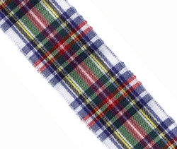 25mm Tartan Ribbon 25 Mtr Roll Dress Stuart - Click Image to Close